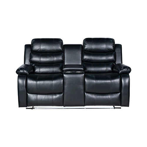 Chelsea 3R+1R+1R Seater Finest Leatherette Recliner Feature Console LED Light Ultra Cushioned