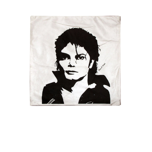 Michael Jackson Portrait Square Cushion Cover