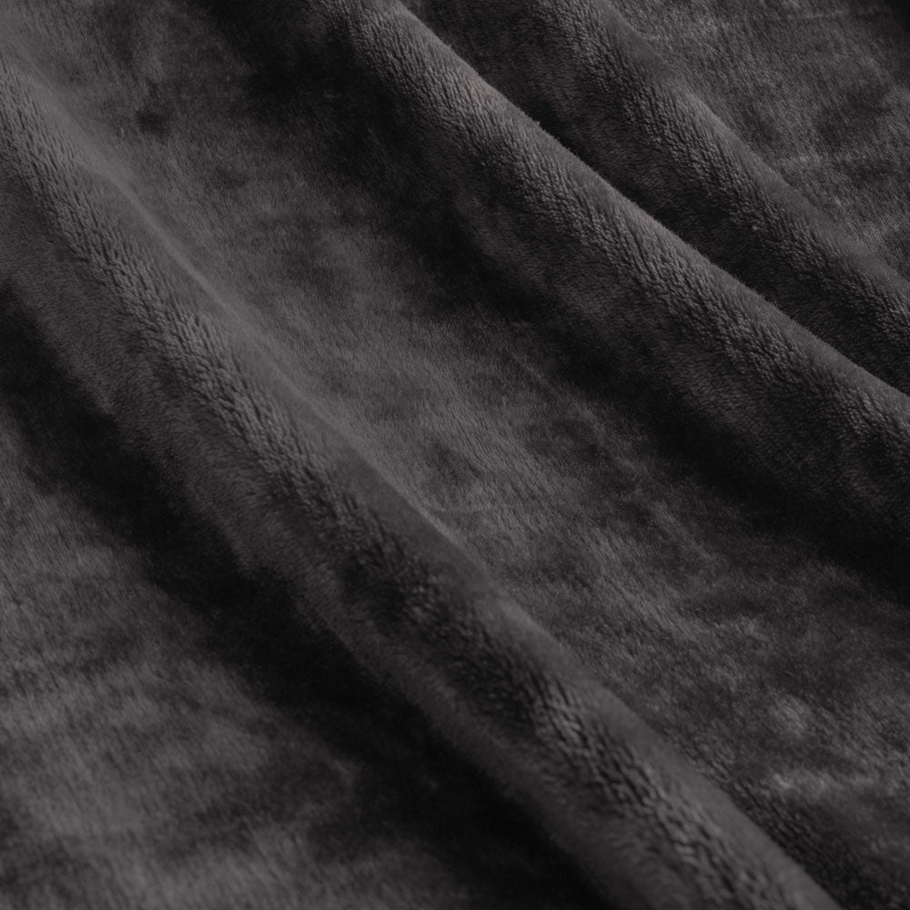 Ardor Lucia Luxury Push Blanket Charcoal King Single