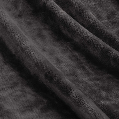 Ardor Lucia Luxury Push Blanket Charcoal Queen