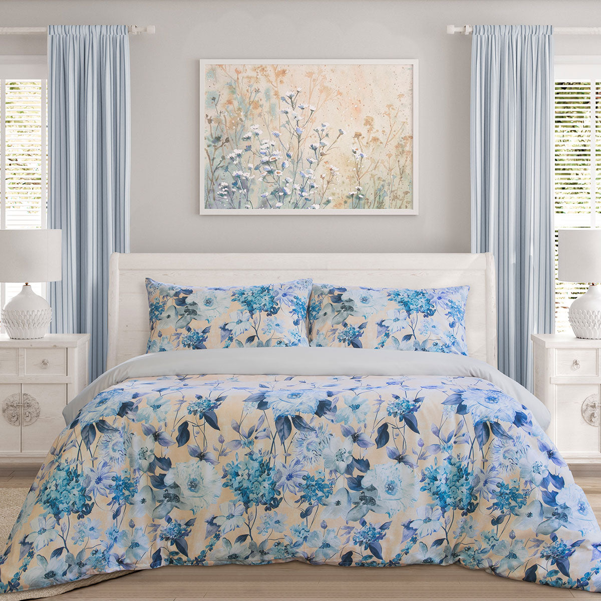 Ardor Peach Blossom Printed Quilt Cover Set King