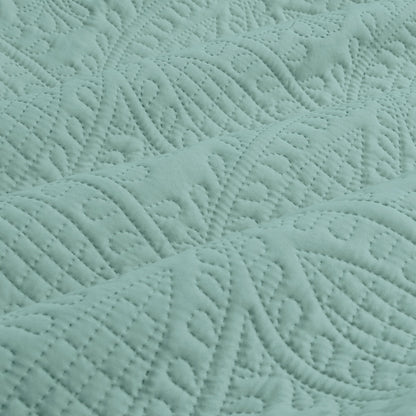 Ardor Eddison Bluestone Light Quilted Embossed Quilt Cover Set King