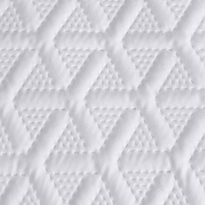 Ardor Leonardo White Embossed Quilt Cover Set Queen