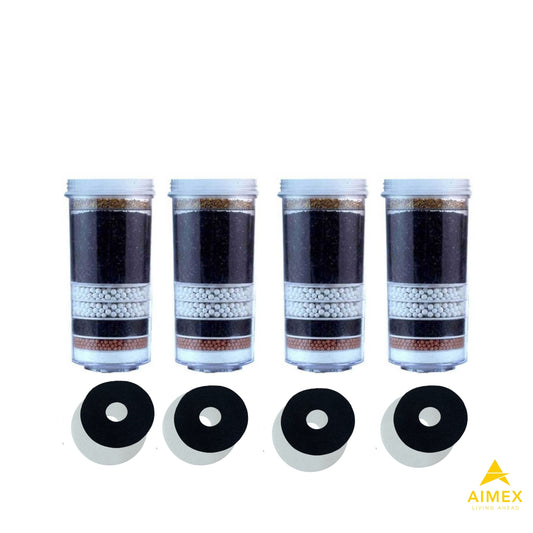 Aimex 8 Stage Water Fluoride Filter Cartridges x 4