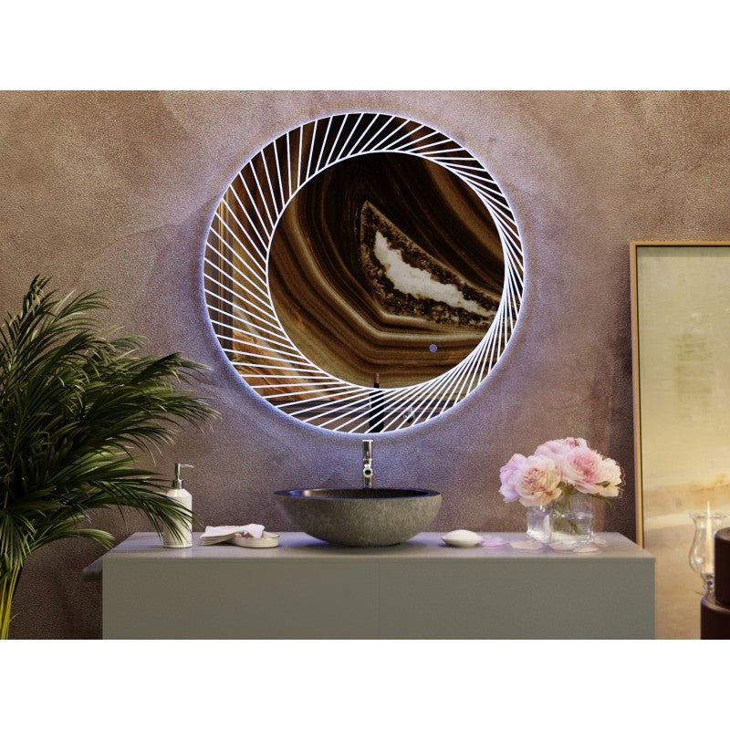 Bucciano Round LED Bathroom Wall Mirror