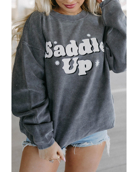 Azura Exchange Saddle Up Graphic Sweatshirt - XL