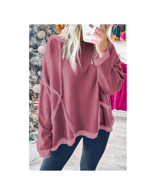 Azura Exchange Relaxed Fit Drop Shoulder Oversized Sweatshirt - L