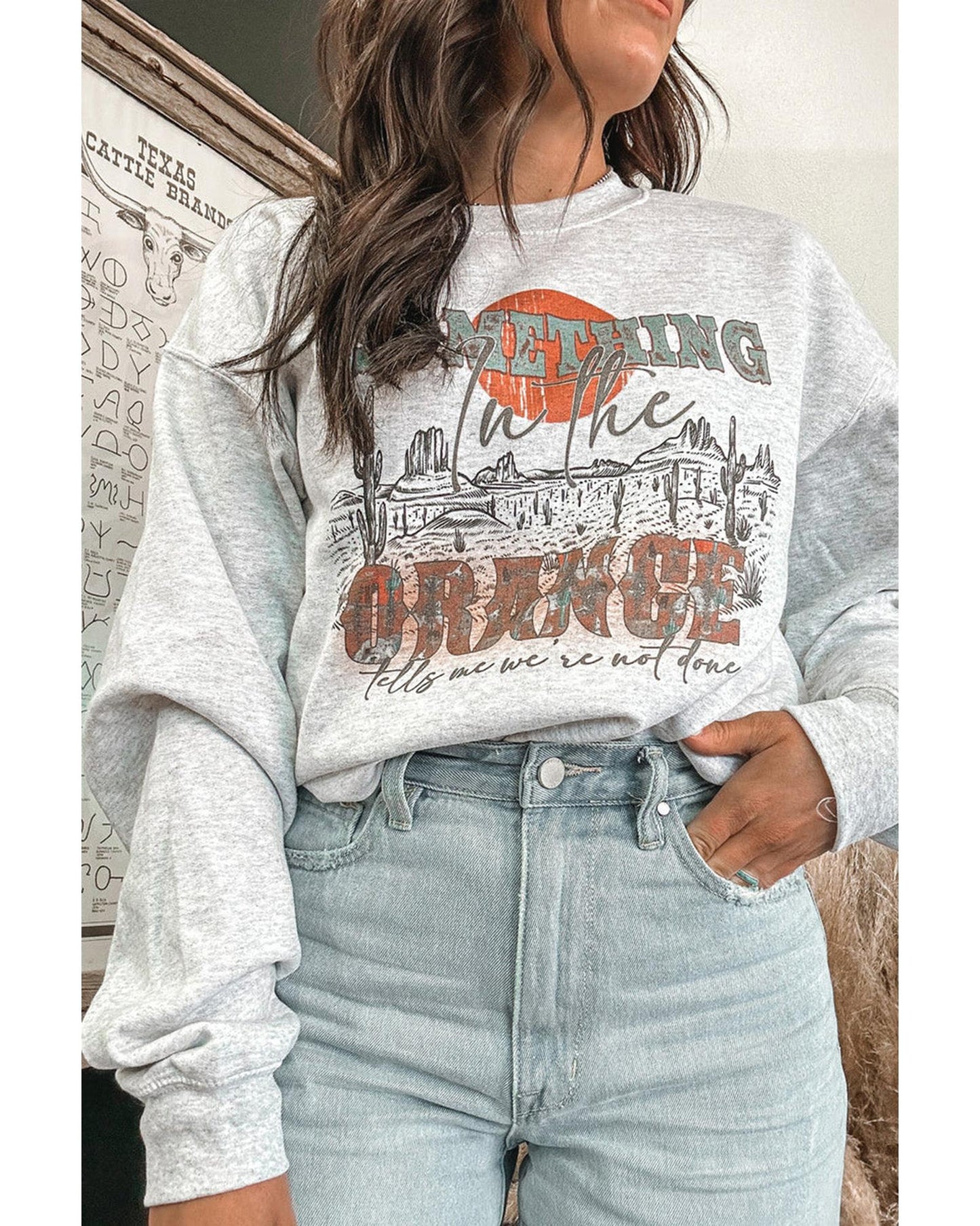 Azura Exchange Graphic Relaxed Sweatshirt - M