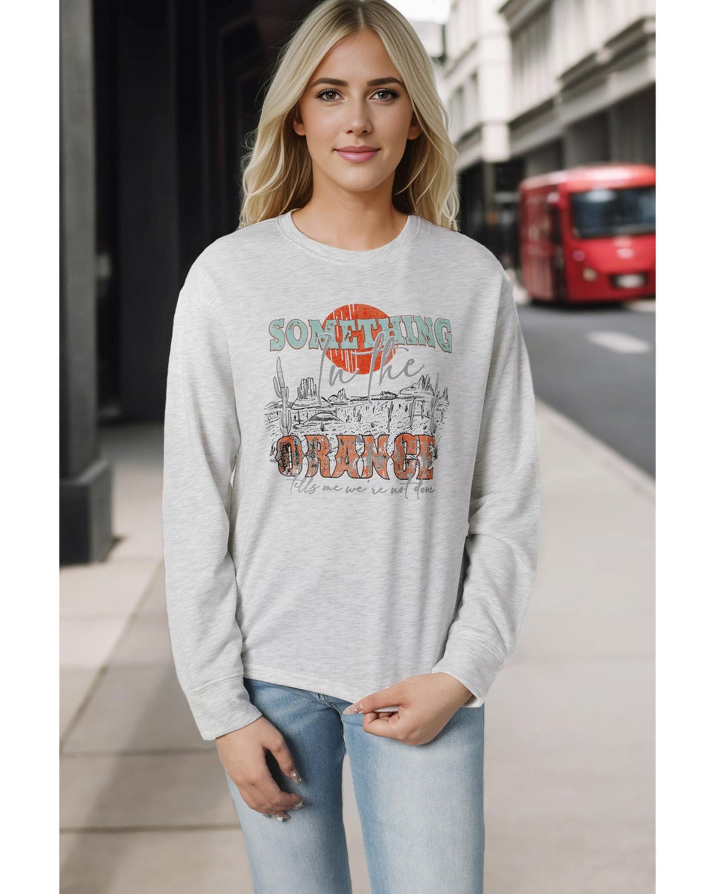 Azura Exchange Graphic Relaxed Sweatshirt - M