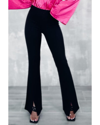 Azura Exchange Flare Bottom Pants with Split Front - 12 US