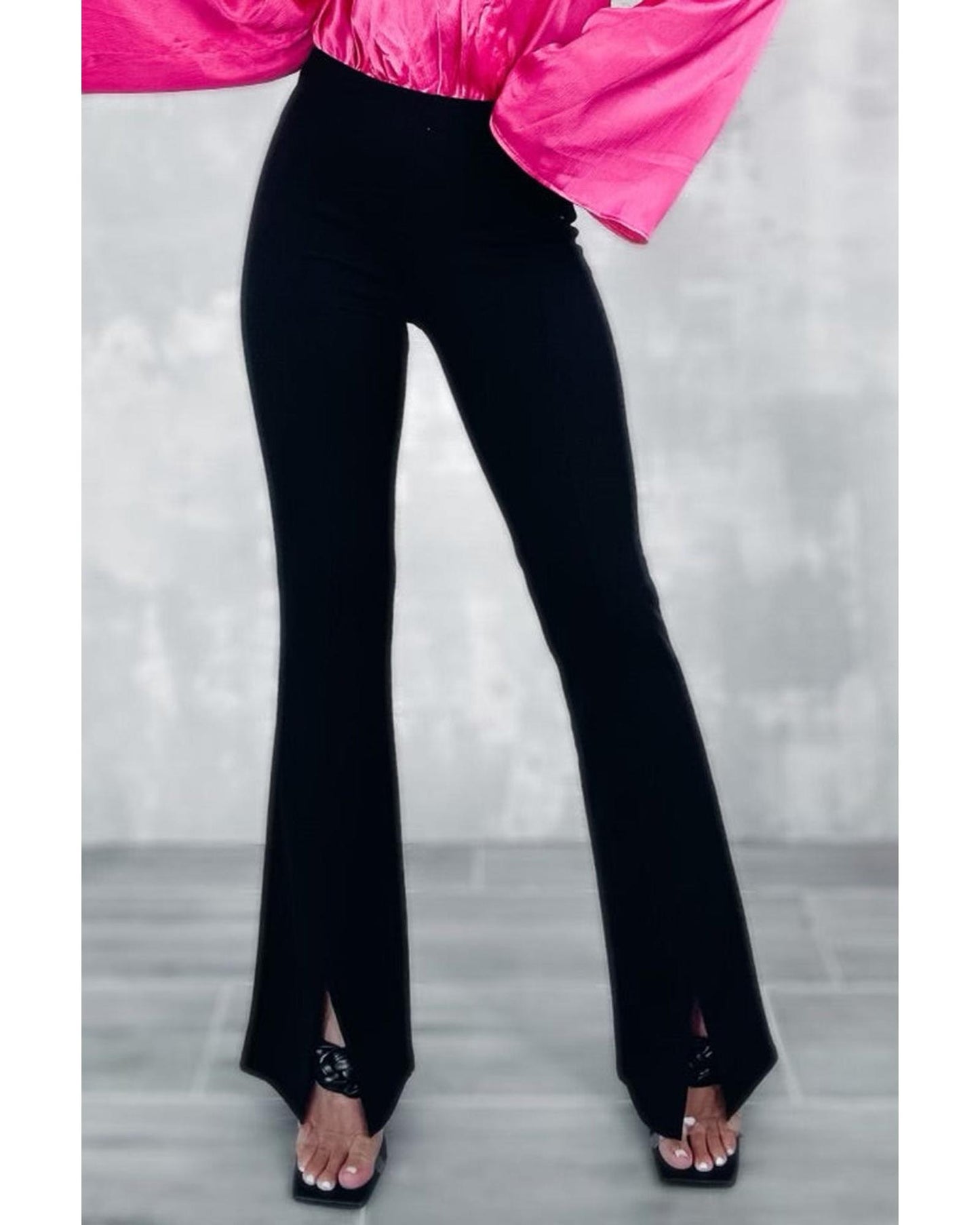 Azura Exchange Flare Bottom Pants with Split Front - 14 US