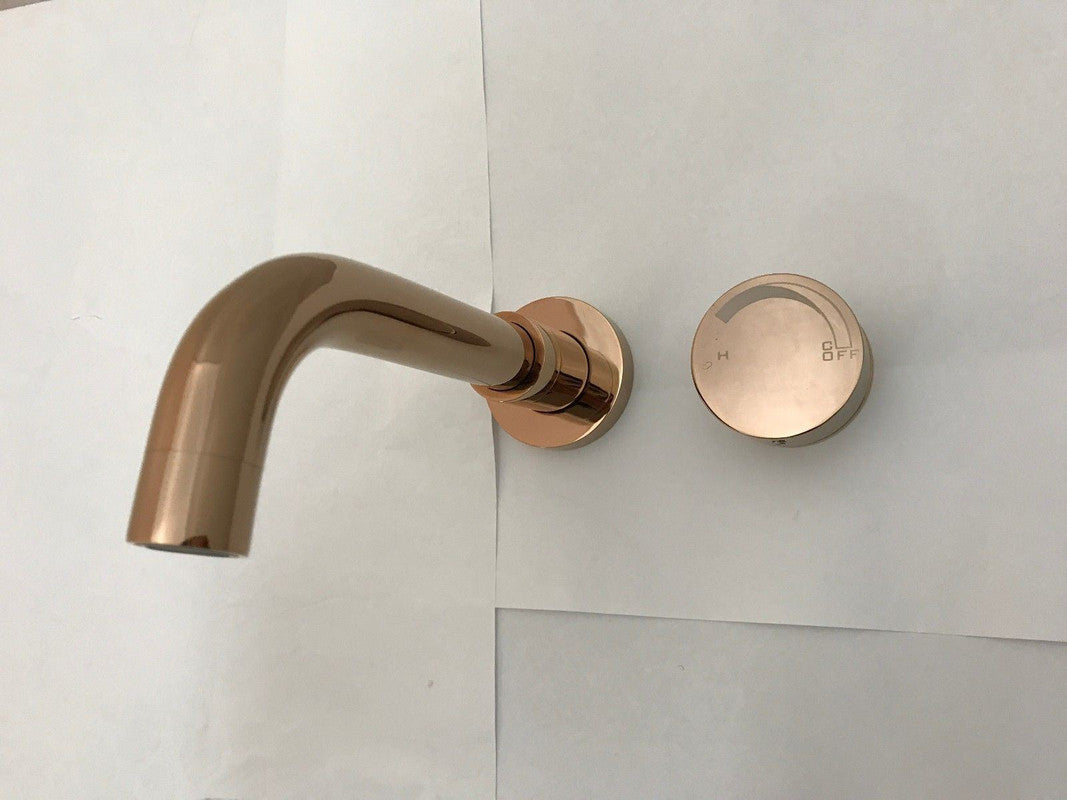 2020 shower Bath Burnished rose gold Gold Progressive Brass wall mixer tap faucet