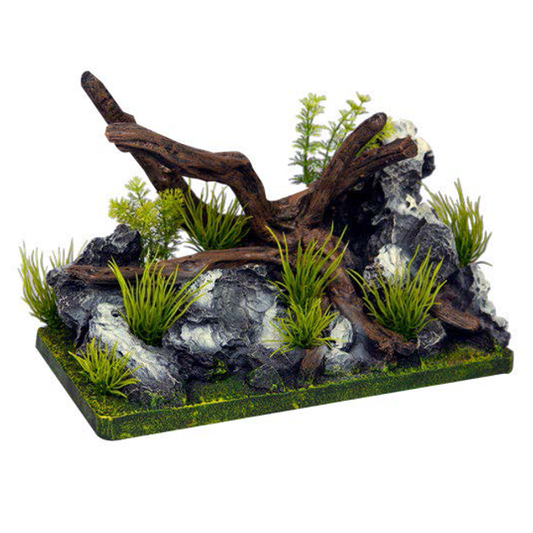 Aqua One Ecoscape Driftwood On Rock Garden Medium