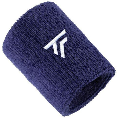 Tecnifibre Tennis XL Wristband Wrist Bands Sweatband Sport Squash Cotton - Marine