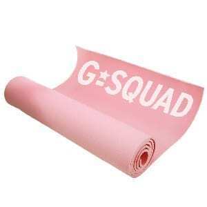 G-Squad Yoga Mat Pad Exercise Fitness Pilates Gym Non-Slip - Pink