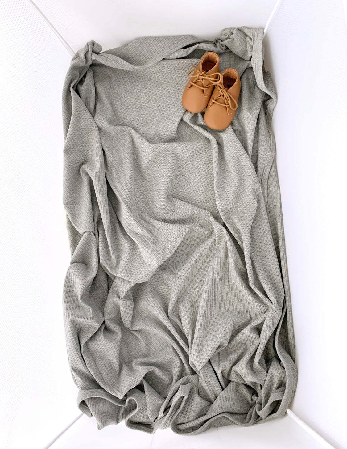 Ponchik Babies + Kids - Ribbed Swaddle Jersey Wrap - Koala