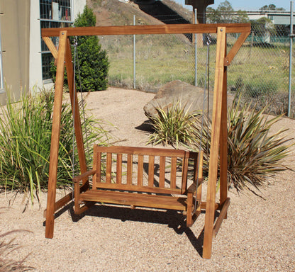 Kid Outdoor Hardwood Garden Swing