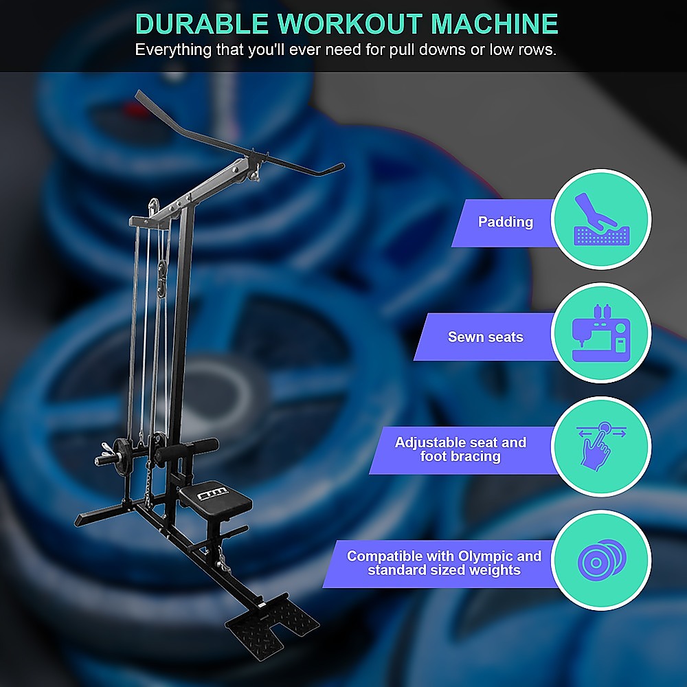 Lat PullDown Low Row Fitness Machine