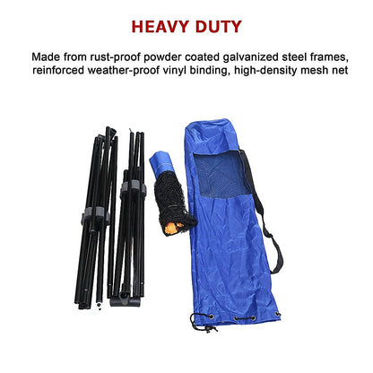 6 Meters Portable Foldable Mini Tennis Net & Post Set