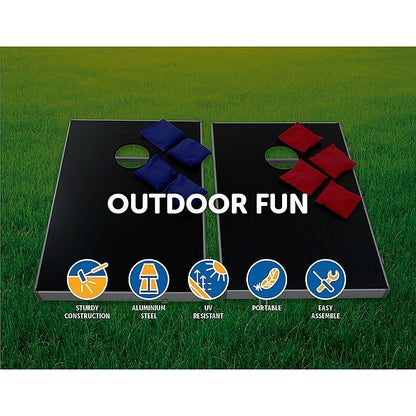 Bean Bag Toss Cornhole Game Set Aluminium Frame Portable Design