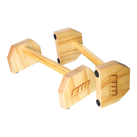 Wooden Parallette Bars Push Up & Dip Workouts