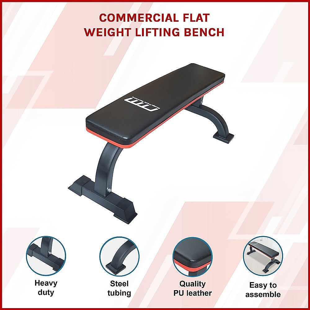 Commercial Flat Weight Lifting Bench