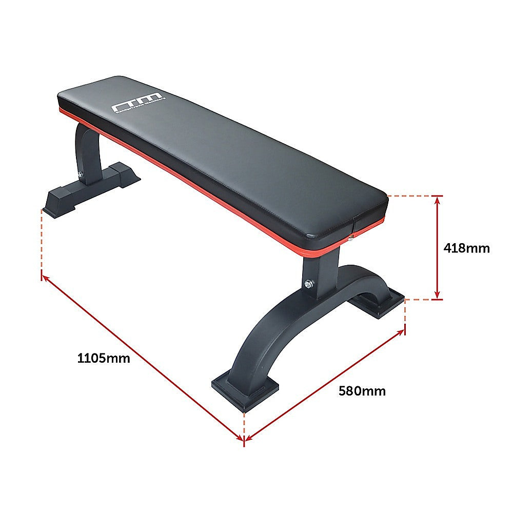 Commercial Flat Weight Lifting Bench