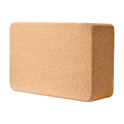 2 x Cork Yoga Block Organic Yoga Prop Accessory Exercise Brick