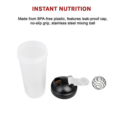 10x 700ml GYM Protein Supplement Drink Blender Mixer Shaker Shake Ball Bottle