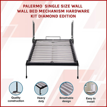 Palermo Single Size Wall Bed Mechanism Hardware Kit Diamond Edition