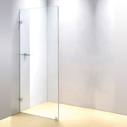 800 x 2000mm Frameless 10mm Safety Glass Shower Screen