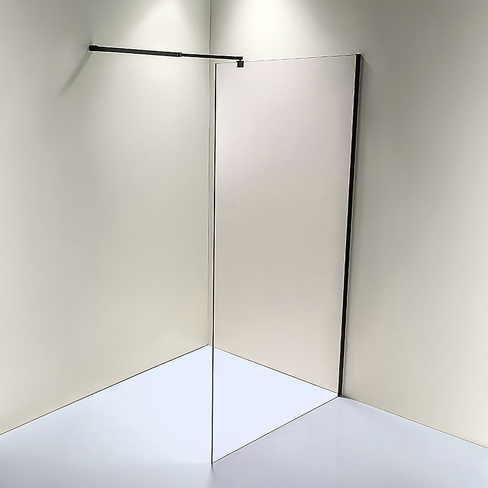 1100 x 2000mm Frameless 10mm Safety Glass Shower Screen