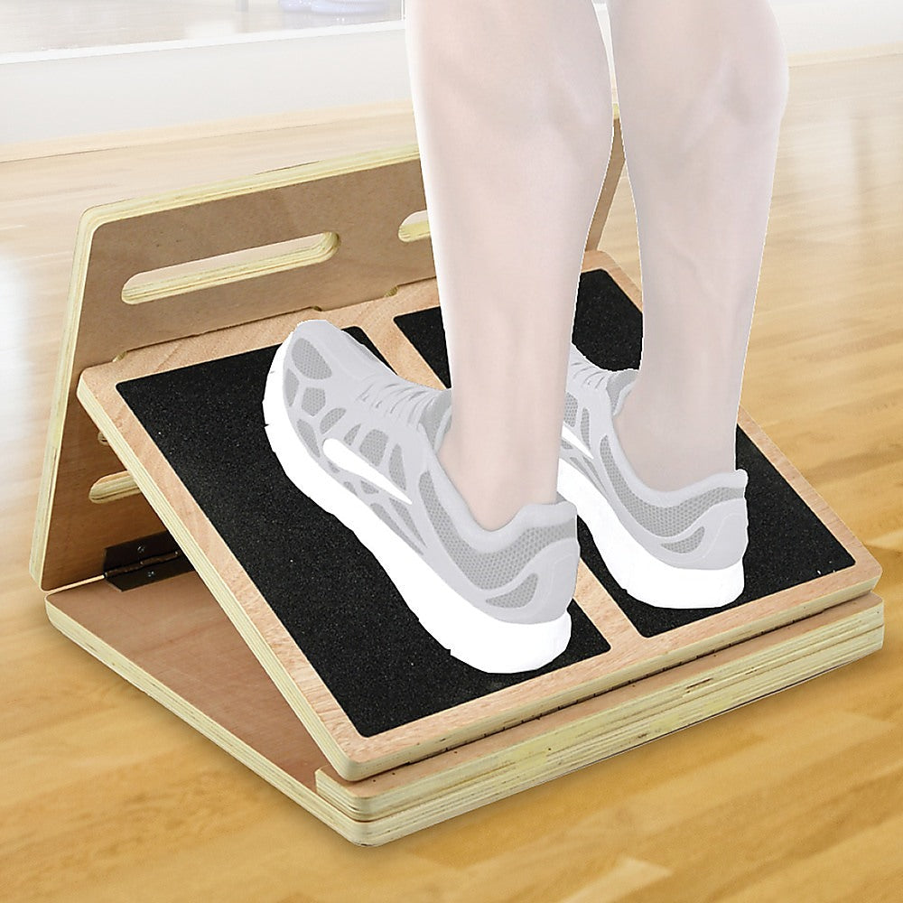 Slant Board Calf Stretcher as used in the Egoscue Method