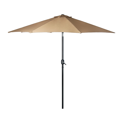 9FT Patio Umbrella Outdoor Garden Table Umbrella with 8 Sturdy Ribs