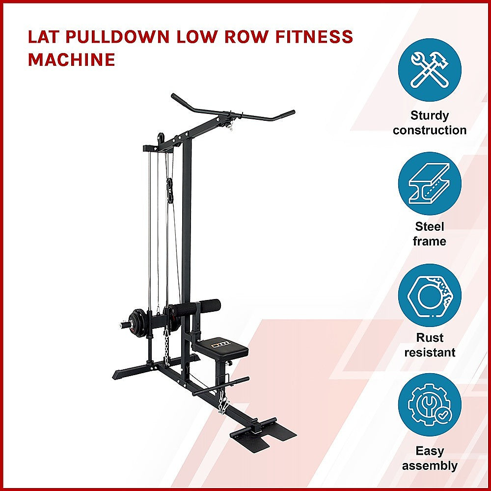 Lat PullDown Low Row Fitness Machine