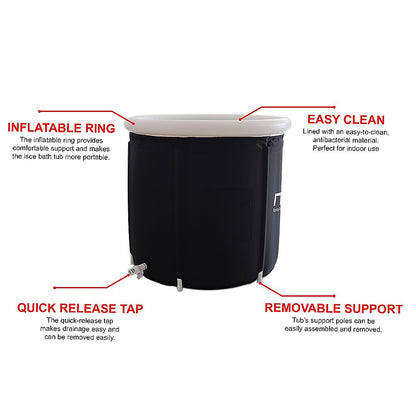 Premium Portable Ice Bath Inflatable Foldable Cold Water Therapy