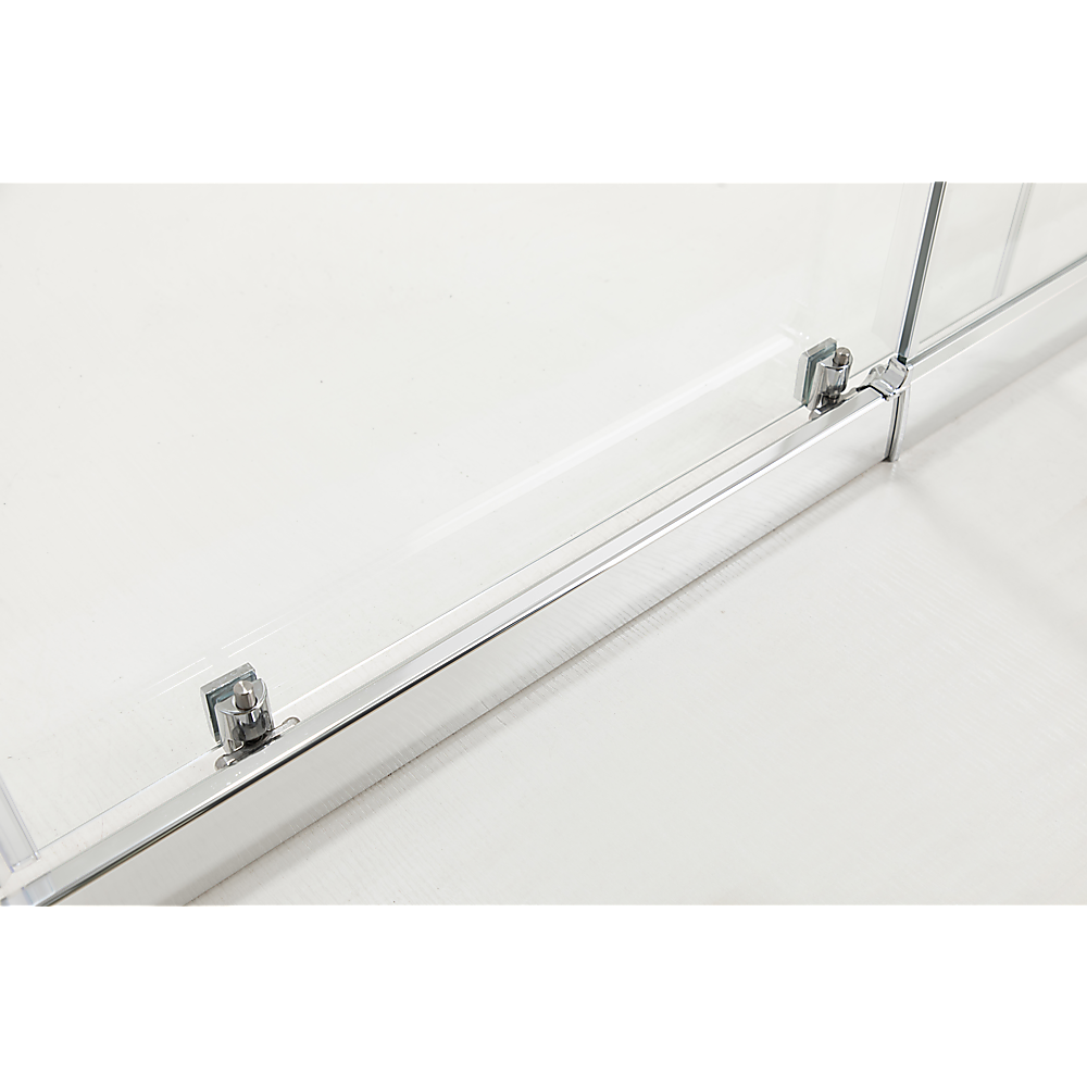 Adjustable 1200x1200mm Double Sliding Door Glass Shower Screen in Chrome