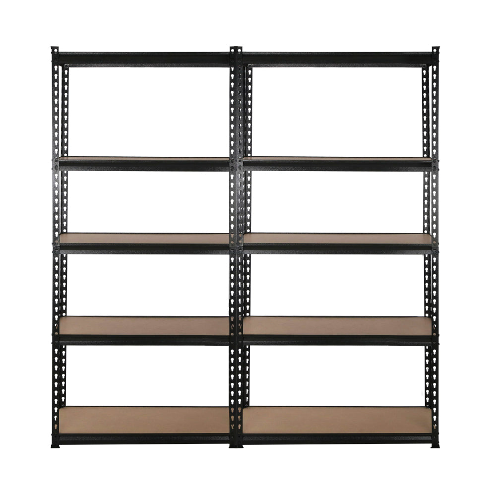 Giantz 4X1.8M Garage Shelving Warehouse Rack Storage Shelves Pallet Racking Black