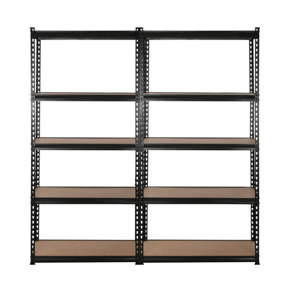 Giantz 4X1.8M Garage Shelving Warehouse Rack Storage Shelves Pallet Racking Black