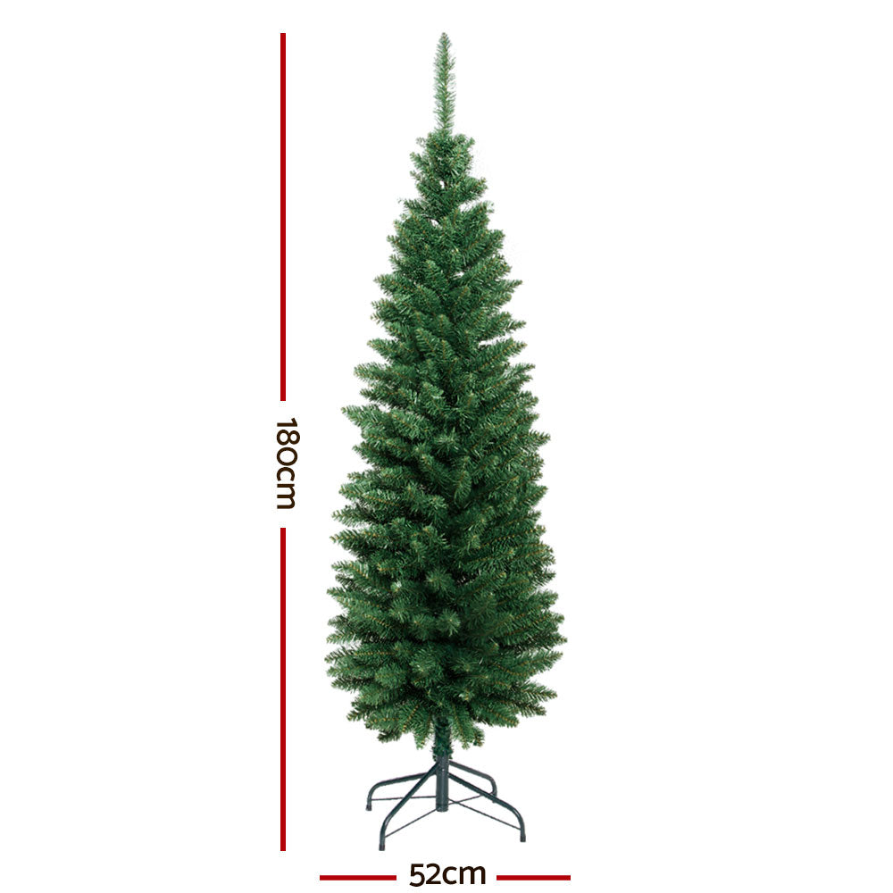 Jingle Jollys Christmas Tree 1.8m Xmas Tree Decorations Green 300 Tips